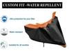 Auto Hub Bike Body Cover for Bajaj Dominar 400 , Dustproof UV Protection water resistant Custom Fit Cover-(Black-Orange )