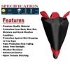 Auto Hub Bike Body Cover for Hero Maestro , Dustproof UV Protection water resistant Custom Fit Cover-(Black-Red)