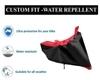 Auto Hub Bike Body Cover for Hero Maestro , Dustproof UV Protection water resistant Custom Fit Cover-(Black-Red)