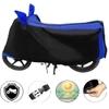 Auto Hub Bike Cover for Royal Enfield Thunder Bird 350 , Dustproof UV Protection water resistant Custom Fit Cover-(Black-Blue)