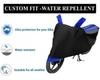 Auto Hub Bike Cover for Royal Enfield Thunder Bird 350 , Dustproof UV Protection water resistant Custom Fit Cover-(Black-Blue)