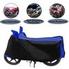 Auto Hub Bike Cover for Royal Enfield Thunder Bird 350 , Dustproof UV Protection water resistant Custom Fit Cover-(Black-Blue)