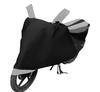 Auto Hub Bike Cover for Royal Enfield Thunder Bird 350 , Dustproof UV Protection water resistant Custom Fit Cover-(Black-Silver )