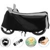 Auto Hub Bike Cover for Royal Enfield Thunder Bird 350 , Dustproof UV Protection water resistant Custom Fit Cover-(Black-Silver )