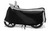 Auto Hub Bike Cover for Royal Enfield Thunder Bird 350 , Dustproof UV Protection water resistant Custom Fit Cover-(Black-Silver )