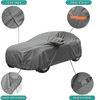 Auto Hub Hyundai Eon Car Cover with Mirror Pocket, Waterproof Layers, Car Cover Eon Waterproof - Taiwan Grey