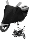 Auto Hub Bike Cover for Royal Enfield Thunder Bird 350 , Dustproof UV Protection water resistant Custom Fit Cover-(Black-Silver )