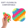 Aditi Toys Pop it Bubble Push, Pop It Fidget Toys, pop it Rainbow, Push Pop Bubble Fidget Sensory Toy Silicone Stress Relief Toy (Square)