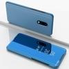 FLY MASTER Mobile Flip Cover for Xiaomi Redmi Note 4, Mirror Clear View with Magnetic Stand, Protective Case, Diamond Blue.