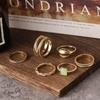 ARZONAI retro rings 6-piece set of women's simple temperament joint ring set Metal Knuckle Ring