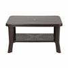 Cello Oasis Plastic Centre Table, Ice Brown | Dust Proof | Light weight | Strong & Durable | Center Coffee Table for Living Room, Garden, Office | 3 Years Warranty - Manufacturing defect