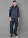 Dollar Rainguard Men's PVC Full Sleeve Solid Raincoat Set With Adjustable Hood and Pocket