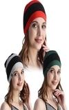 BISMAADH 3 Pieces Dual Color Men Cooling Skull Caps Helmet Liner Sweat Cap Wicking Beanie Welding Caps Do Rags Head Wrap for Women Teens