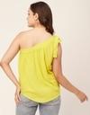 Moomaya Solid One Shoulder Sleeveless Tops For Women, Sexy Tank Casual Vacation Clothing