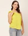Moomaya Solid One Shoulder Sleeveless Tops For Women, Sexy Tank Casual Vacation Clothing