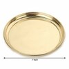 Dokchan Traditional Handcrafted Brass Puja Thali Aarti Bartan Plate Set of 6 Piece for Mandir Pooja Room Home Temple (Size 7 Inch | Color | Golden)