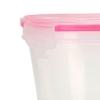 Cutting EDGE Nesterware Lock & Seal Containers for Dry Fruit, Biscuits, wafers, Snack, Foods, Fruits, Vegetables, Refrigerator Containers - 1L x 3, 750ml x 4, 500ml x 5 (Set of 12, Pink)