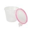 Cutting EDGE Nesterware Lock & Seal Containers for Dry Fruit, Biscuits, wafers, Snack, Foods, Fruits, Vegetables, Refrigerator Containers - 1L x 3, 750ml x 4, 500ml x 5 (Set of 12, Pink)