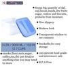 Cutting EDGE Modular Airtight Kitchen Storage Containers Combo Set with Plain lid (3.0L + 2x250ml), Plastic Containers Combo Set for Rice, Dal, Atta,Flour, Cereals, Snacks (Light Blue)