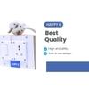 HAPPY E 1+1 Power Rack 16A Extension Board with Wooden Box | 3000W Heavy Duty | 3 Meter Cable | 2.5 mm 3 Core Wire (White)