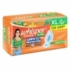 Whisper Choice Ultra Sanitary Pads for Women, XL 20 Napkins (Pack of 2)