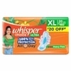 Whisper Choice Ultra Sanitary Pads for Women, XL 20 Napkins (Pack of 2)