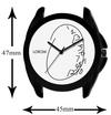 LOREM White Attrective Analog Watch For Men LR55