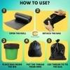 CHIKMA Biodegradable Garbage Bags [300 Bags] [ Medium Size 19*21 inch ] [Pack Of 10] Dustbin Bags For Wet And Dry Waste (10*30 =300 Pieces)