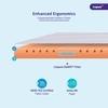 Livpure Smart Lumbar Reversible Queen Mattress with 3D Support Zones HR foam manufactured with DOW ComfortScience (72 x 60 x 4)