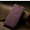 ClickCase Sheepskin Series Samsung Galaxy S6 Edge Plus Mauve Red Faux Leather Mobile Wallet Flip Cover