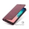 ClickCase Sheepskin Series Samsung Galaxy S6 Edge Plus Mauve Red Faux Leather Mobile Wallet Flip Cover