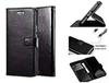 ClickCase Vintage Series For Huawei Nova 3I Black Faux Leather Mobile Wallet Flip Cover