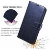 ClickCase Vintage Series For Oppo Reno 8 5G Blue Faux Leather Mobile Wallet Flip Cover