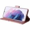 ClickCase Marble Series Faux Leather Back Case Card Holder Wallet with Magnetic Closure Flip Cover For iPhone 15 Plus (Pink)