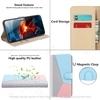 ClickCase Pastel Series Faux Leather Magnetic Card Holder Wallet Kickstand Case Flip Cover For LG V20 (Soft Tricolor)