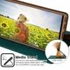 ClickCase Canvas Series Faux Leather Magnetic Card Holder Wallet Kickstand Case Flip Cover For Samsung Galaxy A33 5G (Green)