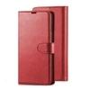 ClickCase Vintage Series For Motorola Moto X4 Cherry Red Faux Leather Mobile Wallet Flip Cover