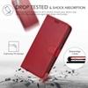 ClickCase Vintage Series For Motorola Moto X4 Cherry Red Faux Leather Mobile Wallet Flip Cover