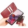 ClickCase Vintage Series For Samsung Galaxy A72 Matte Red Faux Leather Mobile Wallet Flip Cover