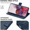 ClickCase Vintage Series For Sony Xperia Xa Ultra Matte Blue Faux Leather Mobile Wallet Flip Cover