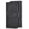 ClickCase Vintage Series For Mi A2 Matte Black Faux Leather Mobile Wallet Flip Cover