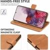 ClickCase Vintage Series For Nokia G20 Matte Tan Faux Leather Mobile Wallet Flip Cover
