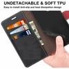 ClickCase Trendy Dual Shade Series For Moto G5 Plus Red and Black Faux Leather Mobile Wallet Flip Cover