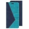 ClickCase Trendy Dual Shade Series For Lenovo Zuk Z2 Plus Sky and Navy Blue Faux Leather Mobile Wallet Flip Cover