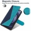 ClickCase Trendy Dual Shade Series For Lenovo Zuk Z2 Plus Sky and Navy Blue Faux Leather Mobile Wallet Flip Cover