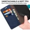 ClickCase Trendy Dual Shade Series For Lenovo Zuk Z2 Plus Sky and Navy Blue Faux Leather Mobile Wallet Flip Cover
