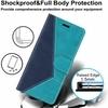 ClickCase Trendy Dual Shade Series For Lenovo Zuk Z2 Plus Sky and Navy Blue Faux Leather Mobile Wallet Flip Cover