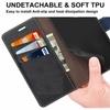 ClickCase Trendy Dual Shade Series For Oppo F1 Plus Navy Blue and Black Faux Leather Mobile Wallet Flip Cover