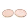 EZ Life Pink and Gold Ceramic Plate 10 Inch (Set Of 2) Pack of 1