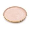 EZ Life Pink and Gold Ceramic Plate 10 Inch (Set Of 2) Pack of 1